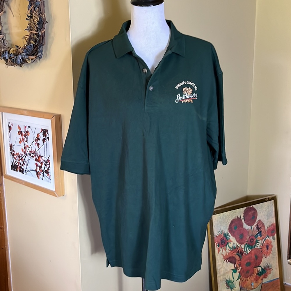ASHWORTH sz Large Relaxed-Fit Embroidered "Ireland's Oldest Ale Smithwick's" NEW